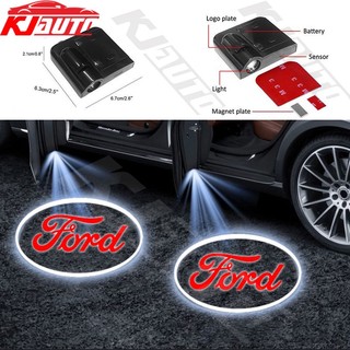 2 cái / bộ đèn cửa ô tô ford đèn chào mừng không dây fiesta ranger t6 t7 t8 t9 focus territory everest ecosport ka focus fusion raptor escape led light cartoon hd 3d projector