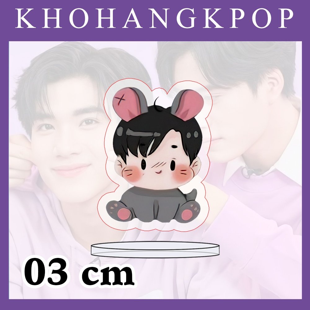 (3cm) Mô hình standee GeminiFourth My School President tượng in hình diễn viên BL xinh xắn