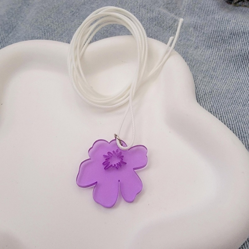 Coo ngọt ngào không thường xuyên hoa mặt dây chuyền vòng cổ trang sức bên tuyên bố thời trang choker thời trang dây đơn giản vòng cổ