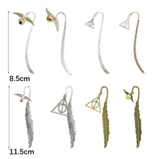 Risedot Wing Snitch Bookmark, Quà tặng thủ công có cánh Mặt dây chuyền bóng Bút đánh dấu trang sách, Dấu phân trang kim loại tinh tế Học sinh