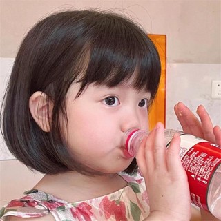 WEETW Tóc Giả Cho Bé Thực Tế Đáng Yêu Chất Lượng Cao Phụ Kiện Tóc Nối Tóc Trẻ Em Mũ Đạo Cụ Chụp Ảnh Lông Tơ Liền Mạch Tổng Hợp Tóc Giả Ngắn