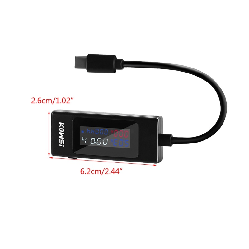 Máy đo dòng điện áp ZYARUKO Công suất USB Đồng hồ đo Ampe kế thời gian làm việc Công suất Vôn kế