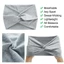 BORAGETE Đầu Quấn Cho Nữ Thời Trang Cực Lớn Xoắn Dày Turban