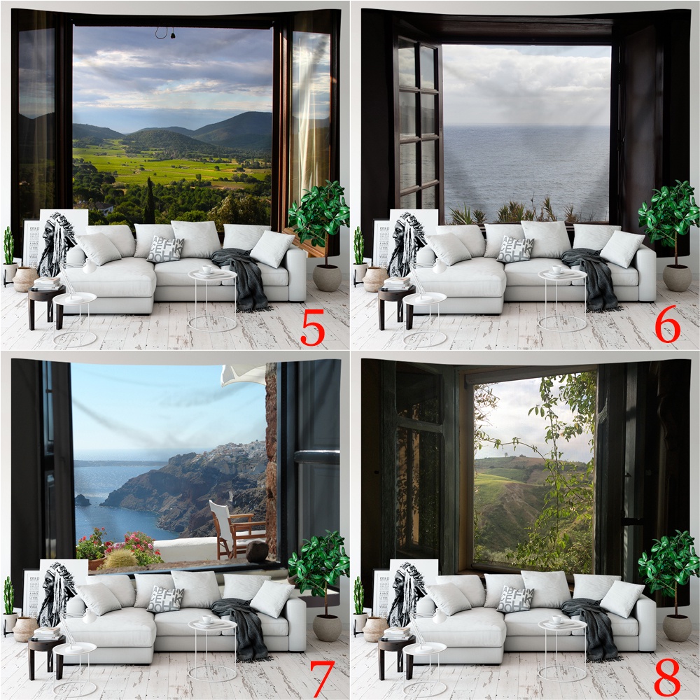 Thảm Treo Tường Kèm Kẹp Chất Liệu Polyester Trang Trí Phòng Ngủ
