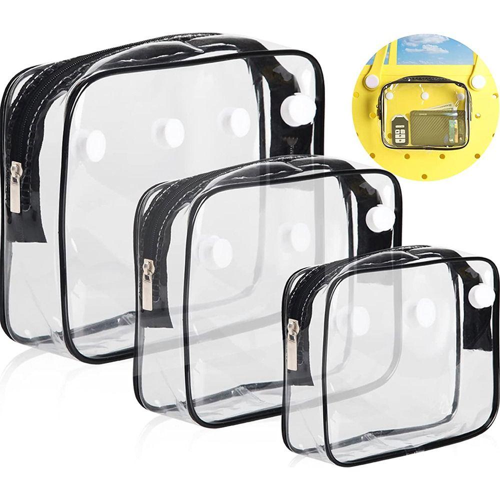 HOBBYIN Phụ kiện túi Tote đi biển HOBBYIN Bogg, Phụ kiện túi đi biển bằng nhựa PVC, Túi xách trong suốt nóng Túi trang điểm có dây kéo cho người sắp xếp du lịch / Túi Bogg
