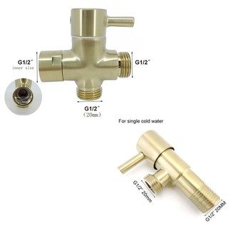 Giá Đỡ Vòi Xịt Nước Toilet Màu Vàng Đồng Có Móc Chữ T Tiện Dụng