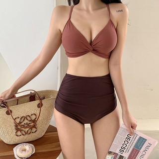 Bộ Đồ Bơi Hai Mảnh Lưng Cao Phong Cách Hàn Quốc 2023 Cho Nữ - Luyoo11.vn