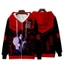 YB1 Anime Naruto Áo Unisex Dài Tay Zip-up Cosplay 3D Áo Khoác Kakashi Jiraiya Itachi Thời Trang Áo Khoác Ngoài