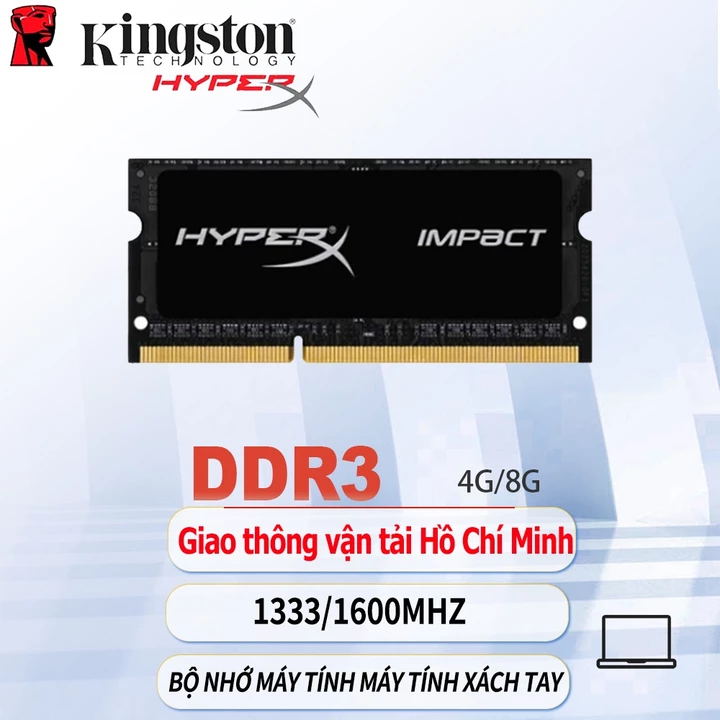 (Gửi bởi Hồ Chí MInh)Laptop Ram DDR3 4GB 8GB Kingston Hyperx Laptop RAM DDR3L 1.35V 1600MHZ SODIMM Memory for Notebok
