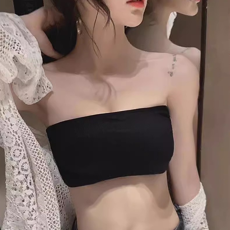 Áo Ngực Không Dây Nâng Ngực Bằng Lụa Lạnh Mềm Mại Thoải Mái Thời Trang Mùa Hè Cho Nữ