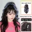Tóc Giả Kẹp Cao Nửa Đầu Xoăn Light Xanh Cá Tính Phong Cách Hàn Quốc Qiqishop