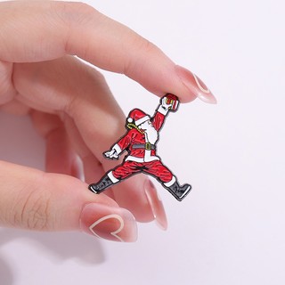 Ghim Cài Ba Lô Tráng Men Hình Spiderman Superman Santa Claus Hoa Anh Đào Đường Bóng Rổ Quà Tặng Cho Bạn Bè