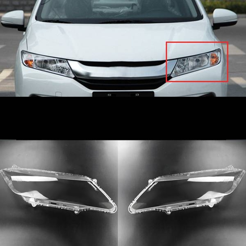 Đối với ô tô honda city 2015-2018 nắp đèn pha bên trái chụp đèn trong suốt phụ kiện ống kính vỏ đèn pha