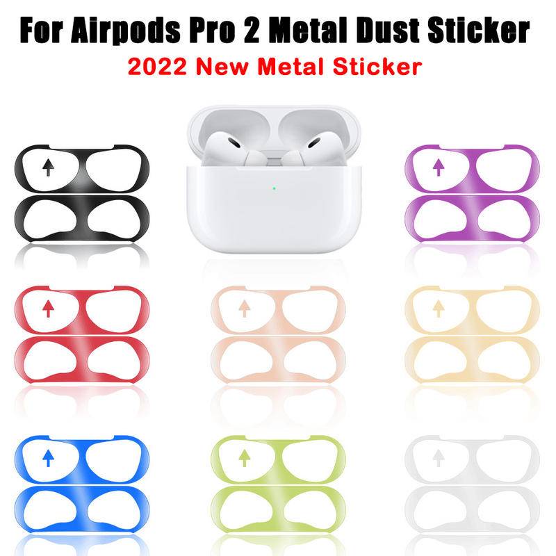 Dành Cho AirPods Pro 2 Bao Chống Bụi Chống Trầy Xước Da Miếng Dán Cho AirPods 3 2 1 Chống Bụi Bảo Vệ Phim