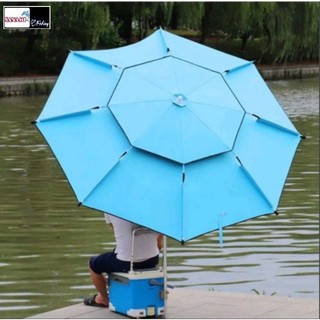 Ô Câu Cá Cao Cấp Xanh, Che Nắng Che Mưa Chống Tia UV Cực Tốt Và Có Thể Bẻ Cong