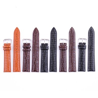 Dây Da Bò 12-24mm 20mm 22mm Họa Tiết Da Cá Sấu Phong Cách Cổ Điển Sang Trọng