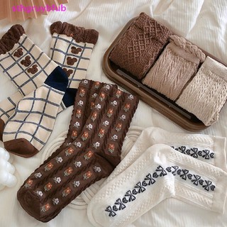 Sthb Vớ cotton In Họa Tiết Động Vật Hoạt Hình Dễ Thương Phong Cách Nhật Bản Dành Cho Nữ
