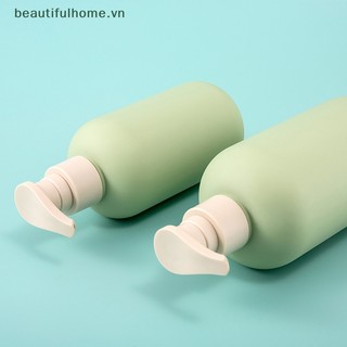 1 Chai Đựng Dầu Gội / Sữa Tắm Dạng Nhấn Tay Màu Xanh Lá Tiện Dụng