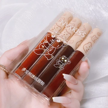 Son Kem Lì Môi Trôi Thiết Kế Dễ Thương son kem nhung lì NYXKISS dưỡng ẩm môi 4 màu chống