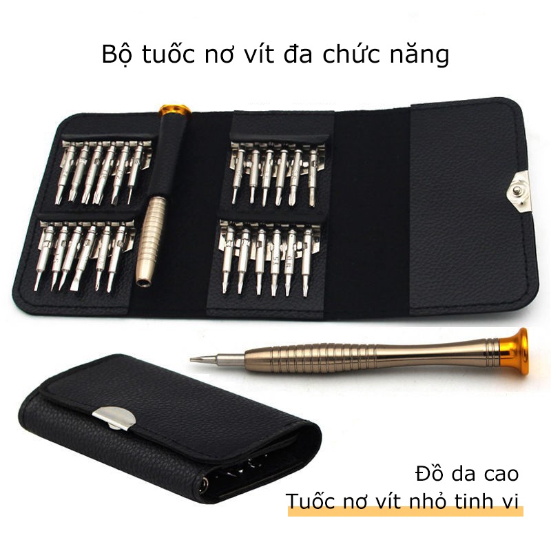 Bộ Tua Vít đa Năng Mini 24/32 đầu Nhỏ Sửa điện Thoại,Tô Vít Từ Tính Mở Laptop Mắt Kính đồng Hồ