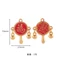 Cát Vàng Đốt Xanh Fu Nhân Vật Đua Trống Rocking Trống DIY Handmade Mặt Dây Chuyền Phụ Kiện Túi May Mắn Vòng Cổ Vòng Tay Phụ Kiện