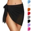 CQCJ Voan Đồ Bơi, Quấn Sheer Ngắn Sarong Đi Biển Bìa Ngắn, Bìa Mềm Khăn Mùa Hè Bao Đi Biển Bikini Nữ