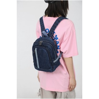 Ba Lô Denim Thời Trang Nhật Bản Dành Cho Nữ