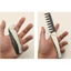 THEGIRL8B Răng Rộng Nam Lược, Gấp Di Động Đầu Dầu Lược, Corkscrew Bền Tay Cầm Bằng Thép Không Gỉ Chuyên Nghiệp Làm Tóc Lược Salon