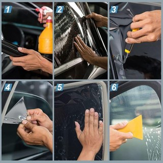 ZENITHCO 1 Cuộn 50x3m Giấy Dán Xe Hơi, Nhiệt UV Khối Bảo Vệ Tia UV Cửa Sổ Tint Phim, Bền Chống Trầy Xước VLT 1% -50% Nhãn Dán Kính Che Nắng Kính Chắn Gió