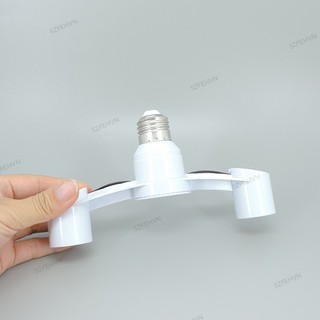 Đuôi Đèn Nối Dài Chuyển Đổi 2 Đầu AC e27 Sang 2 e27