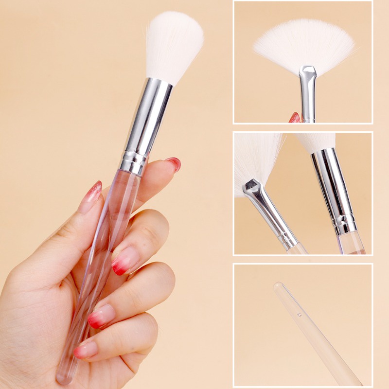 [đặc Trưng] 1/3 chiếc bàn chải mặt nạ spa làm đẹp tự làm / bàn chải tạo bọt sữa rửa mặt / dụng cụ đắp mặt nạ hình quạt / bàn chải trang điểm chuyên nghiệp / dụng cụ trang điểm / dụng cụ làm sạch cho phụ nữ
