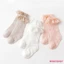 Mgg-baby Girl Tất Cao Cấp Đầu Gối Mềm Mại Frilly Dài Vớ Ren Thoáng Khí Ruffle Cho Trẻ Sơ Sinh