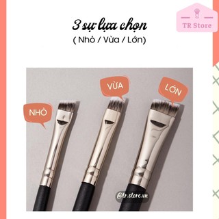 Cọ trang điểm chuyên nghiệp dùng kẻ chân mày Gecomo cao cấp đầu dẹt vạt xéo