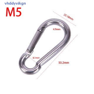 Móc Khóa Carabiner Bằng Thép Không Gỉ 304 Tháo Gỡ Nhanh