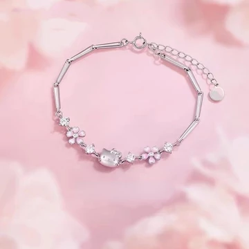Vòng đeo tay Sakura, vòng đeo tay dễ thương Katie, vòng đeo tay hoạt hình, vòng đeo tay Hàn Quốc, vòng đeo tay phụ nữ thời trang, vòng đeo tay màu hồng, vòng đeo tay mát mẻ