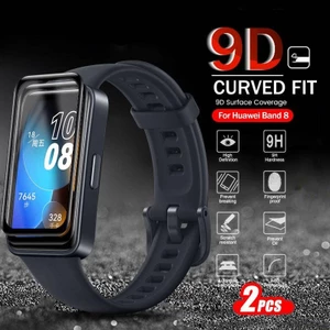 Bảo hiểm toàn diện Edge Kính bảo vệ mềm cho Huawei Band 8 Huawey Hauwei Band8 Dây đeo cổ tay thông minh Chống ánh sáng xanh Bảo vệ màn hình Phim HD