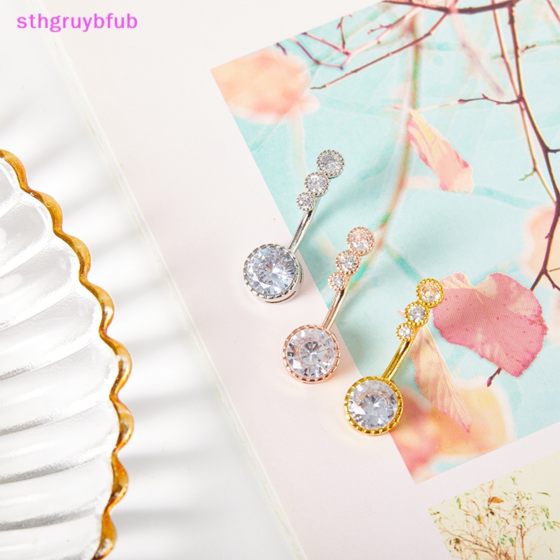 Khuyên Rốn Chất Liệu Thép Không Gỉ 316L Đính Đá Cá Tính