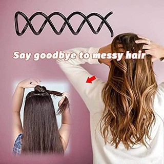 Kẹp Tóc Dạng Xoắn Tạo Kiểu Tóc Phong Cách Hàn Quốc Ngọt Ngào Cho Cô Dâu