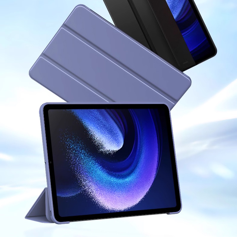 Máy Tính Bảng Cho Xiaomi Pad 6 Mi Pad 6 Pro Ốp Lưng Gấp Da PU Thông Minh Bao Da Cho mipad 5 Cho Xiaomi Mi Pad 5 Pro Ốp Lưng Tự Động Đánh Thức