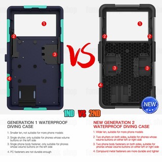[Shellbox] Vỏ bảo vệ điện thoại chống nước chuyên nghiệp Ver được nâng cấp MỚI cho điện thoại di động Vỏ điện thoại lặn 15M dưới nước cho vỏ chống nước điện thoại phổ thông 6,9 inch