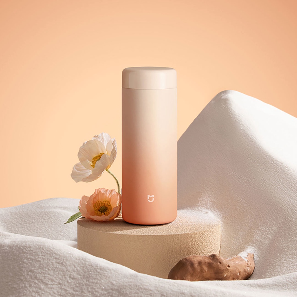 Bình Nước Giữ Nhiệt Xiaomi Mijia Xoay 316 Thiết Kế Theo Phong Cách Hoàng Hôn Núi Tuyết