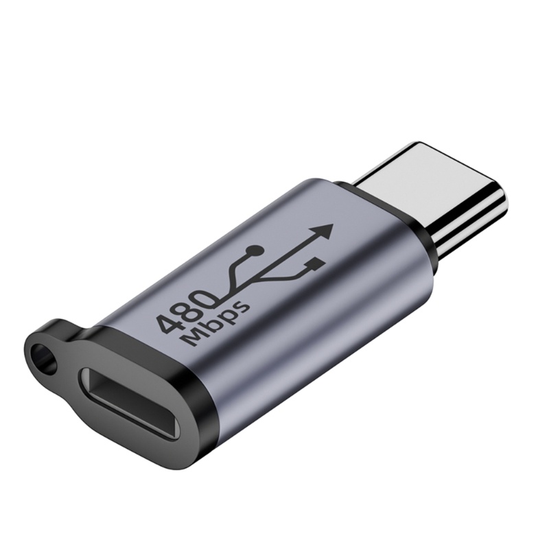 Đầu Nối Sạc Nhanh Chuyển Đổi Ổ Cắm iOS8pin Sang Cổng Cắm Type-C Micro USB 480Mbps 18W