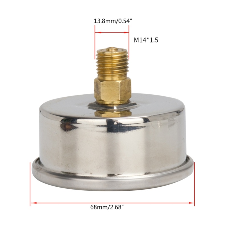 Đồng Hồ Đo Áp Suất 3500psi n14x1 5 Chuyên Dụng Cho Máy Rửa Xe Hơi