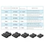 Kẹp hạt Ferrite lõi vòng SUNKISSD, Cuộn dây cuộn dây chống nhiễu EMI RFI Tiếng ồn, Vỏ đầu nối cáp màu đen Đầu nối cáp 3,5 / 5 / 7 / 9 / 13mm