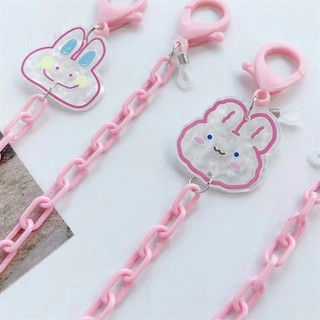 MEOWU Dây Đeo Khẩu Trang Mắt Kính Nhựa Dạng Xích Hot Trend Phong Cách Hàn Quốc Hình Gấu Thỏ