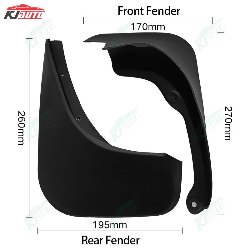 Bộ 4 Tấm Chắn Bùn Trang Trí Xe Hơi Toyota Yaris 2006-2011