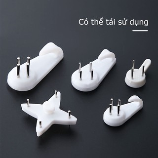 Combo 10 dinh ba chân đinh treo ảnh đinh đóng tường không cần khoan tường (nhiều cỡ) SUNNY DAY