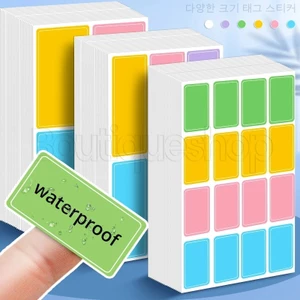 Set 40 / 60 / 160 Nhãn Dán Ghi Tên Tự Dính Chống Thấm Nước Màu Sắc Ngọt Ngào Tiện Dụng
