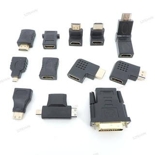 Đầu Nối Chuyển Đổi HDMI Sang Cổng Cắm 90 270 Độ Góc Phải 4K Cho HDTV 1080