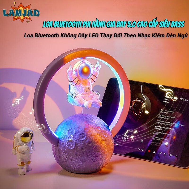 Loa Bluetooth Không Dây LED Thay Đổi Theo Nhạc Kiêm Đèn Ngủ, Loa ...